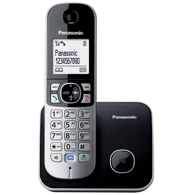 Telefon PANASONIC KX-TG6811FXB brezžični - črni Telefon PANASONIC KX-TG6811FXB brezžični - črni