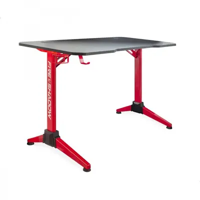 Miza gaming WHITE SHARK FIRE-SHADOW 120cm - rdeče črna Miza gaming WHITE SHARK FIRE-SHADOW 120cm - rdeče črna