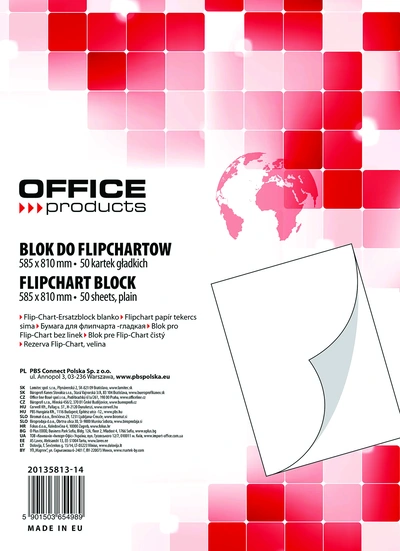 Blok za Flipchart 58,5x81,5cm 50l bel 1/1 Blok za Flipchart 58,5x81,5cm 50l bel 1/1