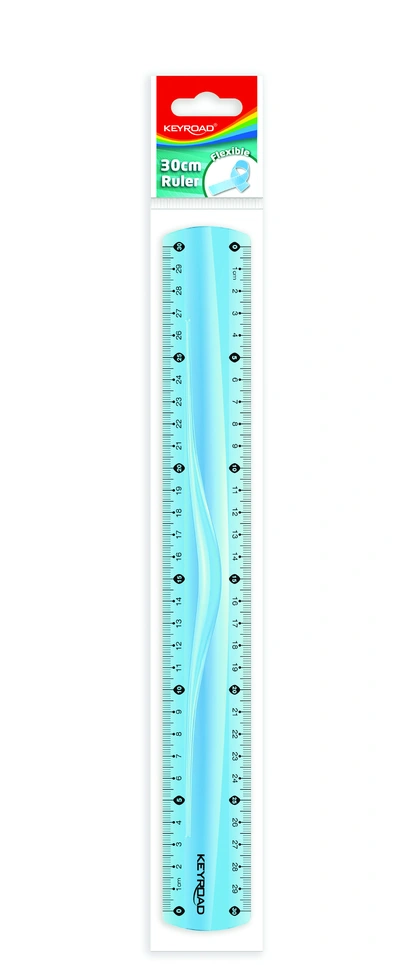Ravnilo PVC 30cm fleksibilno Keyroad mix 3 barve Ravnilo PVC 30cm fleksibilno Keyroad mix 3 barve