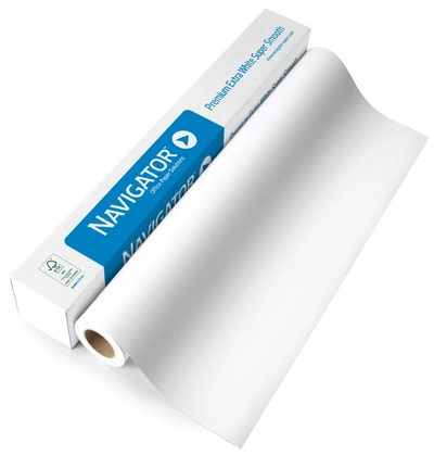 Papir za ploter 80gr 610mm/50m nepremazan Navigator PN80610/4 extra bel Papir za ploter 80gr 610mm/50m nepremazan Navigator PN80610/4 extra bel