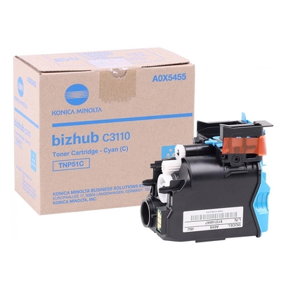 Toner MINOLTA TNP-51C Cyan - BizHub C3110 original Toner MINOLTA TNP-51C Cyan - BizHub C3110 original