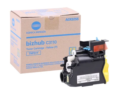 Toner MINOLTA TNP-51Y Yellow - BizHub C3110 original Toner MINOLTA TNP-51Y Yellow - BizHub C3110 original