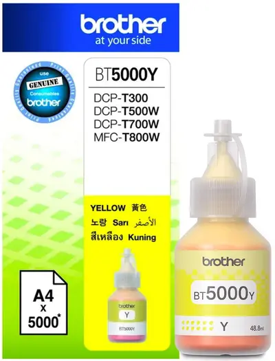 Črnilo BROTHER BT-5000Y Yellow original Črnilo BROTHER BT-5000Y Yellow original