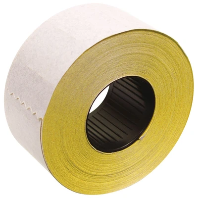 Etiketa v roli cenovna 26x16mm oglata 2redna 1/1 rumena Etiketa v roli cenovna 26x16mm oglata 2redna 1/1 rumena