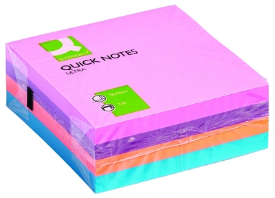 Lističi samolepilni 76x76mm 320 listov Q-Connect KF02514 mešani intenzivni Lističi samolepilni 76x76mm 320 listov Q-Connect KF02514 mešani intenzivni