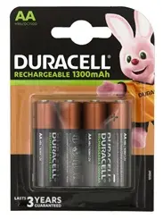 Baterija DURACELL polnilna AA 1300mAh 4/1 Baterija DURACELL polnilna AA 1300mAh 4/1