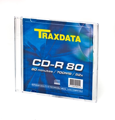 CD-R medij TRAXDATA 700MB 52x speed Slim case CD-R medij TRAXDATA 700MB 52x speed Slim case