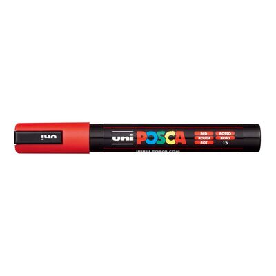 Marker permanentni Uni Posca PC-5M 1,8-2,5mm rdeč Marker permanentni Uni Posca PC-5M 1,8-2,5mm rdeč