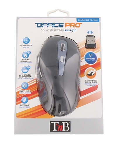 Miška T'nB Office Wireless - black Miška T'nB Office Wireless - black