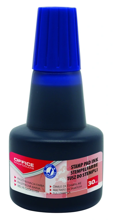 Barva za štampiljko 30 ml Office products modra Barva za štampiljko 30 ml Office products modra