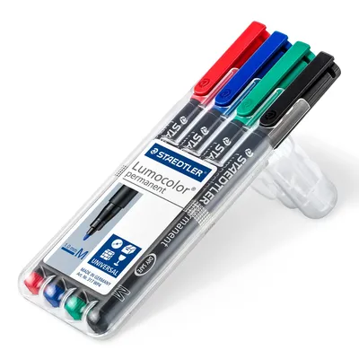 Marker permanentni 1,0mm CD/DVD Staedtler Lumocolor 317 4/1 Marker permanentni 1,0mm CD/DVD Staedtler Lumocolor 317 4/1