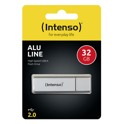 USB 2.0 Flash drive  32GB INTENSO Alu Line - silver