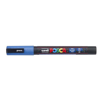 Marker permanentni Uni Posca PC-3ML 0,9-1,3mm z bleščicami moder Marker permanentni Uni Posca PC-3ML 0,9-1,3mm z bleščicami moder