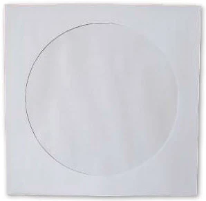 Etui za 1 CD papirnati bel s preklopom in oknom 125x125mm Etui za 1 CD papirnati bel s preklopom in oknom 125x125mm