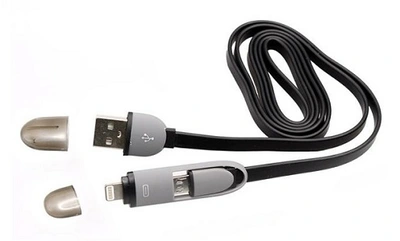 Kabel Lightning USB SBOX polnilec,data - iPod, iPhone5/6/7/8 - 1m Black + MicroUSB Kabel Lightning USB SBOX polnilec,data - iPod, iPhone5/6/7/8 - 1m Black + MicroUSB