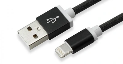 Kabel Lightning USB SBOX polnilec,data - iPad, iPhone5/6/7 - 1.5m Black Kabel Lightning USB SBOX polnilec,data - iPad, iPhone5/6/7 - 1.5m Black