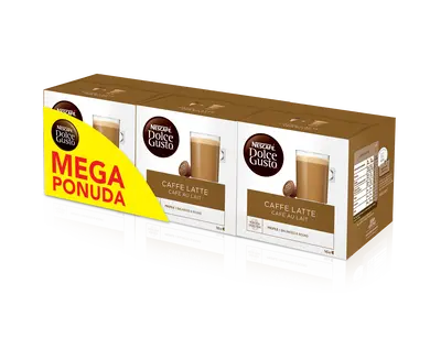 NESCAFE Dolce Gusto Cafe Au Lait 3x160g (48 kapsul) MEGAPACK NESCAFE Dolce Gusto Cafe Au Lait 3x160g (48 kapsul) MEGAPACK