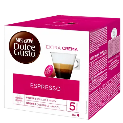 NESCAFE Dolce Gusto Espresso Extra crema 88g (16 kapsul) NESCAFE Dolce Gusto Espresso Extra crema 88g (16 kapsul)