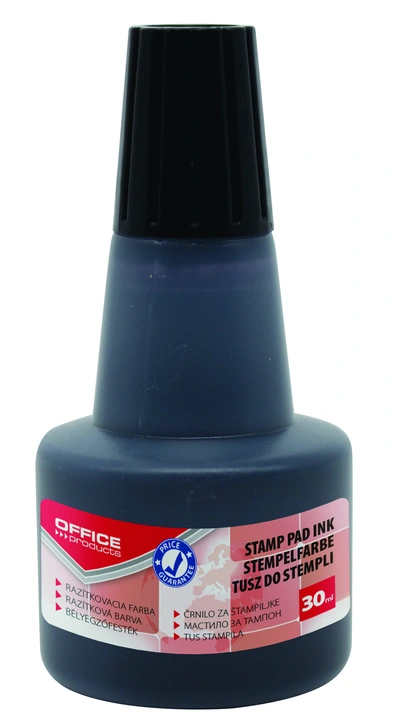 Barva za štampiljko 30 ml Office products črna Barva za štampiljko 30 ml Office products črna