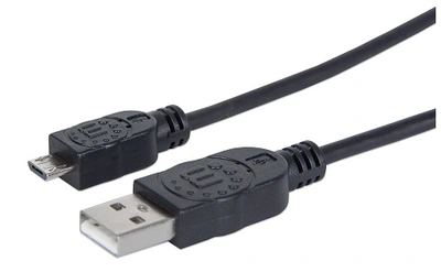 Kabel USB tip A-M<=>USB tip micro B-M 1.8m Black - MANHATTAN Kabel USB tip A-M<=>USB tip micro B-M 1.8m Black - MANHATTAN