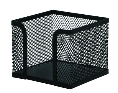 Kocka za papir iz žice95x95x80mm črna Q-Connect Kocka za papir iz žice95x95x80mm črna Q-Connect