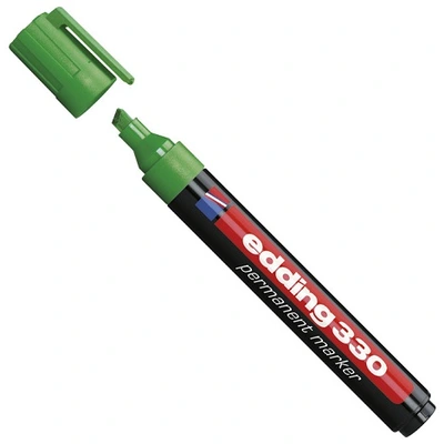 Marker permanentni 1-5mm Edding 330 prirezana konica zelen Marker permanentni 1-5mm Edding 330 prirezana konica zelen