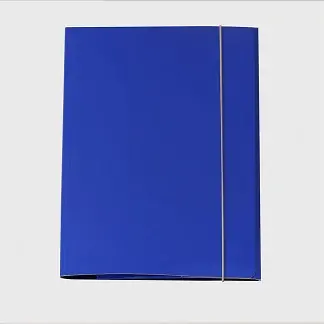 Mapa z elastiko kartonska A4 25x34,2cm modra