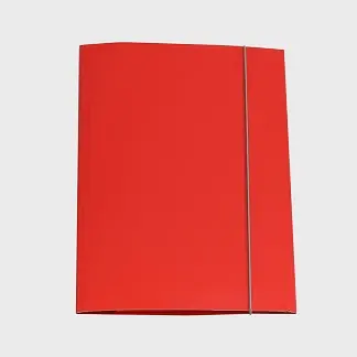 Mapa z elastiko kartonska A4 25x34,2cm rdeča