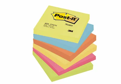 Lističi samolepilni 76x76mm 6x100 listov 3M Post-it 654 ENERGETIC Lističi samolepilni 76x76mm 6x100 listov 3M Post-it 654 ENERGETIC