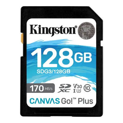 Spominska kartica Secure Digital 128GB KINGSTON Canvas Go! Plus UHS-I U3 V30 Spominska kartica Secure Digital 128GB KINGSTON Canvas Go! Plus UHS-I U3 V30