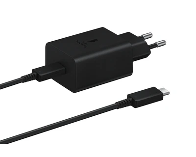 Adapter za napajanje SAMSUNG - hišni polnilec + kabel USB Type-C 45W - črn Adapter za napajanje SAMSUNG - hišni polnilec + kabel USB Type-C 45W - črn