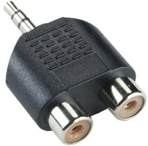 Adapter 3.5mm Stereo Jack-M<=>2xRCA-Ž Adapter 3.5mm Stereo Jack-M<=>2xRCA-Ž