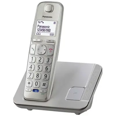 Telefon PANASONIC KX-TGE210FXN brezžični - črni Telefon PANASONIC KX-TGE210FXN brezžični - črni