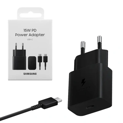 Adapter za napajanje SAMSUNG - hišni polnilec USB Type-C 15W + USB-C kabel Adapter za napajanje SAMSUNG - hišni polnilec USB Type-C 15W + USB-C kabel