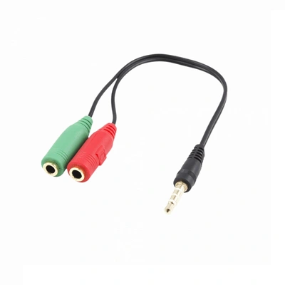 Kabel 3.5mm Stereo Jack-M<=>2x3.5mm Stereo Jack-Ž- 0.2m - WHITE SHARK Kabel 3.5mm Stereo Jack-M<=>2x3.5mm Stereo Jack-Ž- 0.2m - WHITE SHARK