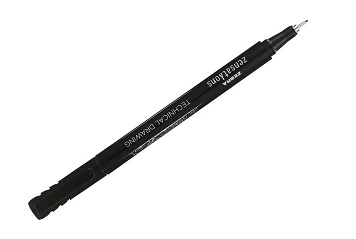 Flomaster 0,4mm za tehnično risanje Zebra črn Flomaster 0,4mm za tehnično risanje Zebra črn