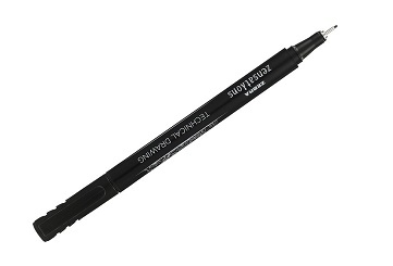 Flomaster 0,5mm za tehnično risanje Zebra črn Flomaster 0,5mm za tehnično risanje Zebra črn