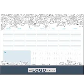 Mapa stolna  tjedna s klapom 47x34cm bojanka 2024 Mapa stolna  tjedna s klapom 47x34cm bojanka 2024