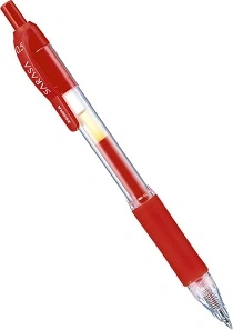 Roler 0,5 Zebra Sarasa gel rdeč izpis Roler 0,5 Zebra Sarasa gel rdeč izpis