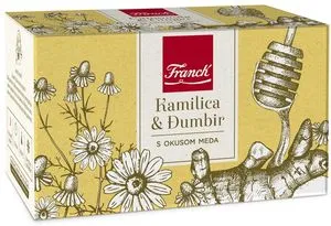 Čaj FRANCK Kamilica-ingver 40g 20/1 Čaj FRANCK Kamilica-ingver 40g 20/1