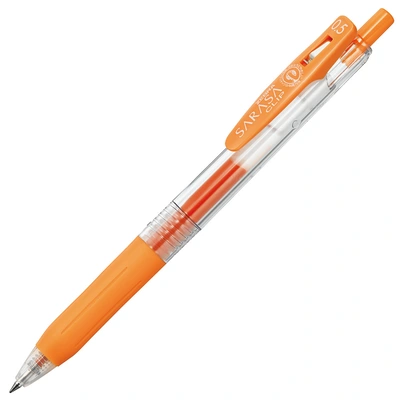 Roler 0,5 Zebra Sarasa clip oranžen izpis Roler 0,5 Zebra Sarasa clip oranžen izpis