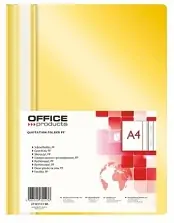 Mapa s kovinsko sponko PVC A4 1/1 rumena Mapa s kovinsko sponko PVC A4 1/1 rumena