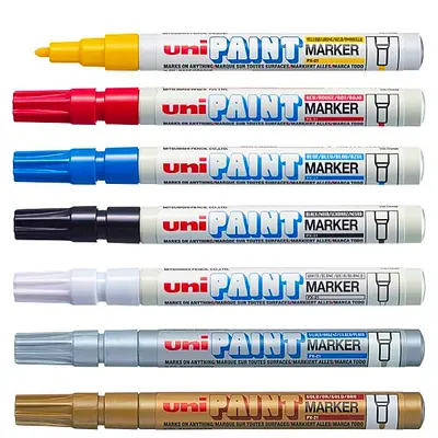 Marker permanentni 0,8-1,2mm Uni PX-21 bel Marker permanentni 0,8-1,2mm Uni PX-21 bel