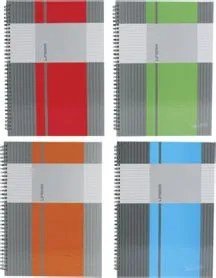 Blok kolegij A4 črte  80l. mat+lak Linear Marker trda platnica