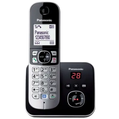 Telefon PANASONIC KX-TG6821FXB sa sekretaricom - Crni Telefon PANASONIC KX-TG6821FXB sa sekretaricom - Crni