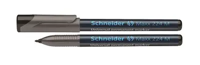 Marker permanentni 1,0mm CD/DVD Schneider Maxx OHP 224M črn Marker permanentni 1,0mm CD/DVD Schneider Maxx OHP 224M črn