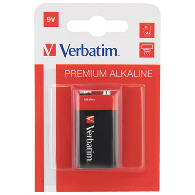 Baterija VERBATIM 49924 6LR61 9V Alkalne Baterija VERBATIM 49924 6LR61 9V Alkalne