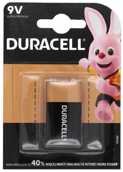 Baterija DURACELL 9V Basic 1/1