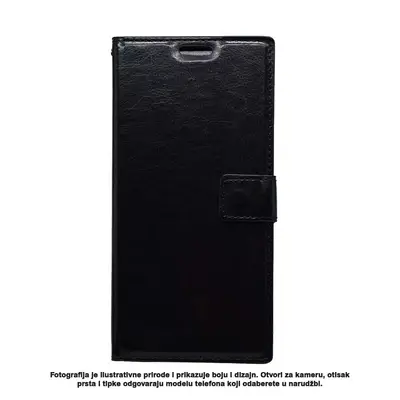 Oprema za mobitel SAMSUNG Galaxy A7 (A750F) preklopna torbica črna Oprema za mobitel SAMSUNG Galaxy A7 (A750F) preklopna torbica črna